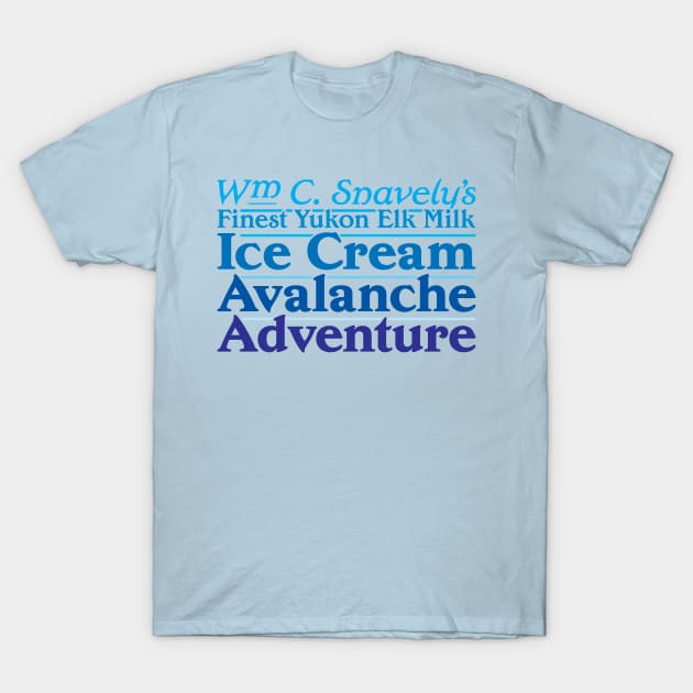 Yukon Elk Milk Ice Cream T-Shirt by Ekliptik